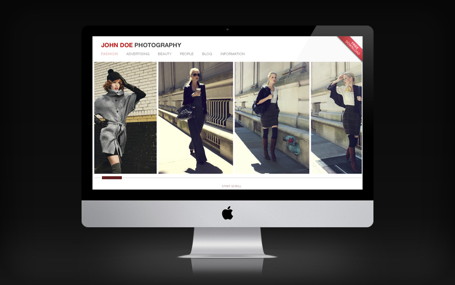 Story Book free portfolio template